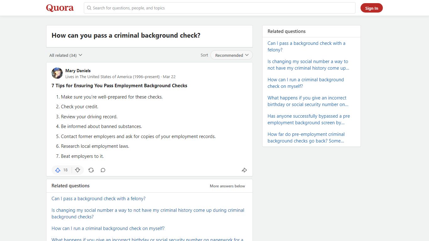 How to pass a criminal background check - Quora